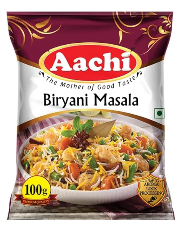 Aachi Biryani Masala Powder, 100G, Cinnamon, Pack of 1,